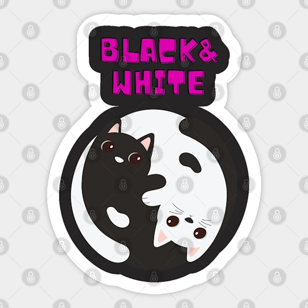 Black and white Sticker by AeySa